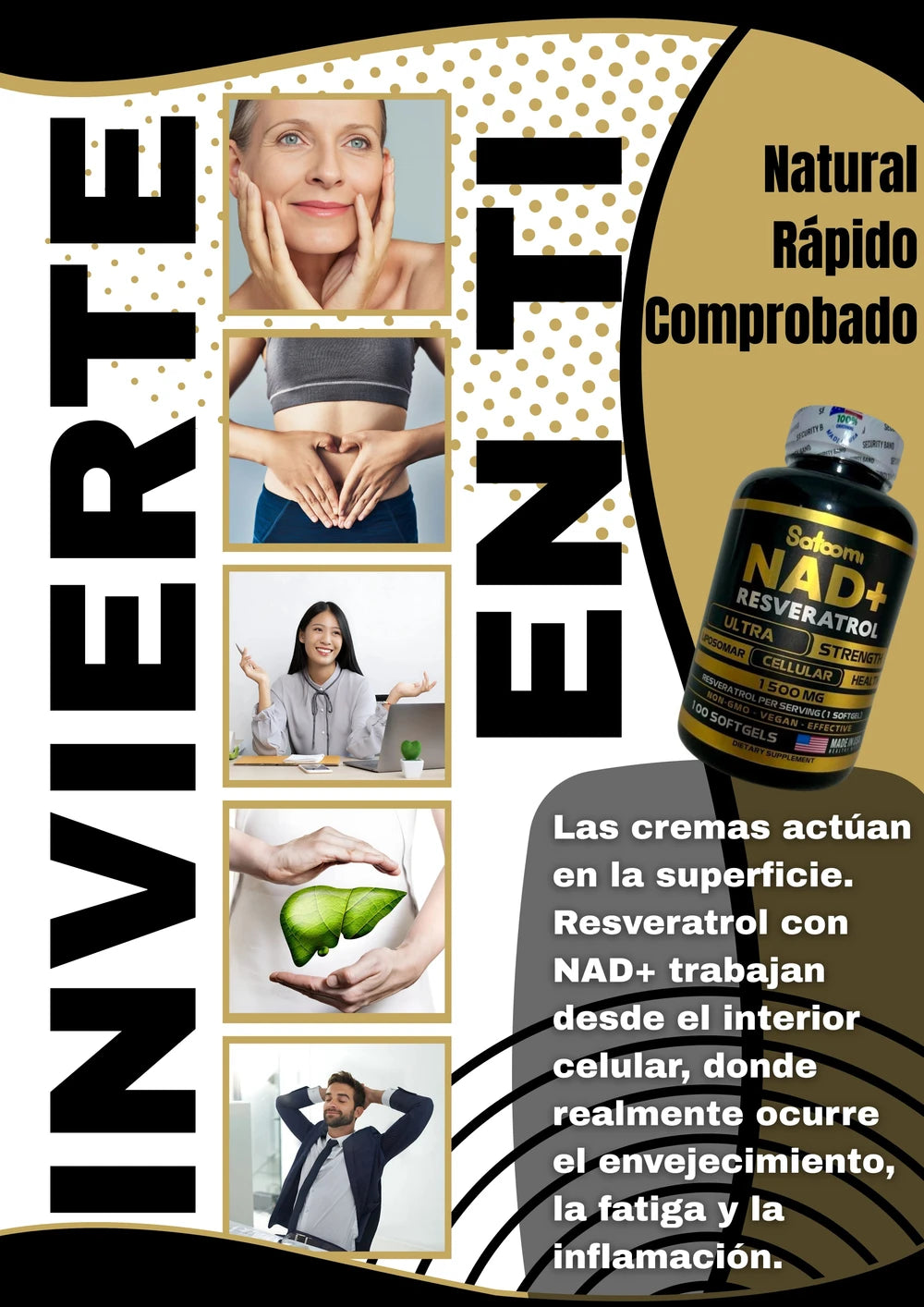 NAD+Resveratrol satoomi x100softgels