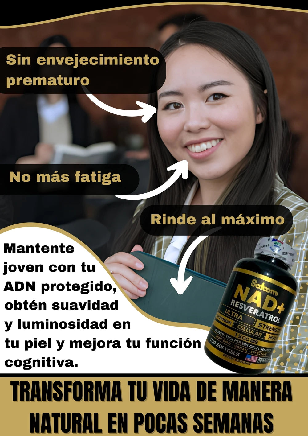 NAD+Resveratrol satoomi x100softgels