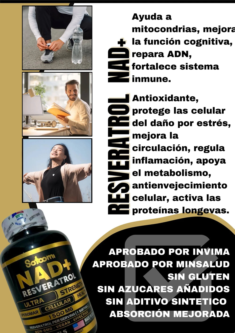 NAD+Resveratrol satoomi x100softgels