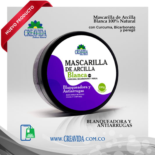 Mascarilla Blanca - BLANQUEADORA Y ANTIARRUGAS