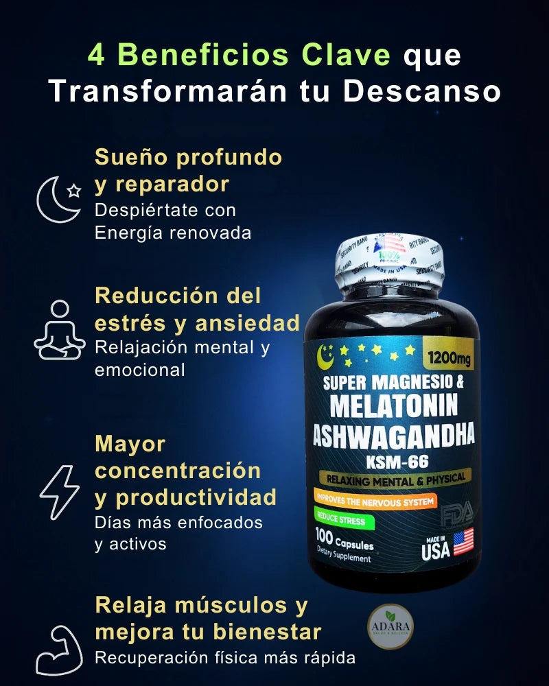 SUPER MAGNESIO & MELATONIN ASHWAGANDHA
